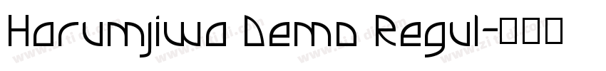 Harumjiwa Demo Regul字体转换
